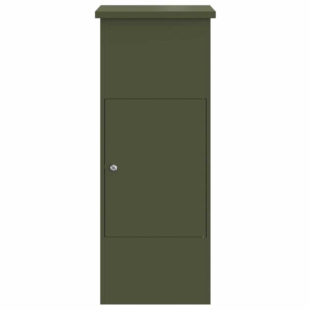 vidaXL Θυρίδα Πακέτων Λαδί 44.5 x 29 x 110.5 εκ Ατσάλι