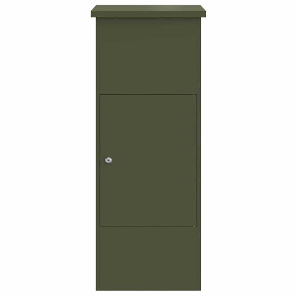 vidaXL Θυρίδα Πακέτων Λαδί 44.5 x 29 x 110.5 εκ Ατσάλι
