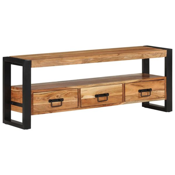 vidaXL Έπιπλο Τηλεόρασης 120 x 30 x 45 εκ. από Μασίφ Ξύλο Ακακίας