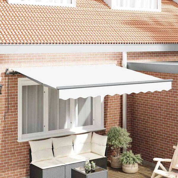 vidaXL Σκηνίτσα Αναδιπλούμενη Λευκό 350 x 200 cm