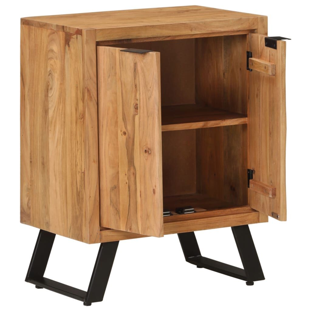 vidaXL Ντουλάπι με 2 Πόρτες 55 x 36 x 72 εκ. από Μασίφ Ξύλο Ακακίας