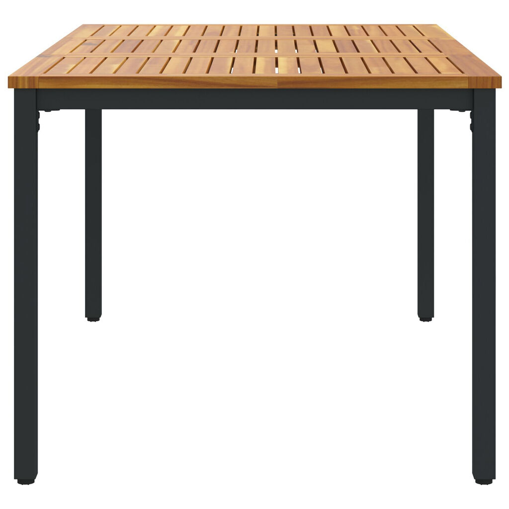 vidaXL Τραπέζι Κήπου 150x90x75 εκ. Κατασκευασμένο από Σταθερό Ξύλο Ακακίας και Μέταλλο