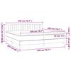 vidaXL &Kappa;&rho;&epsilon;&beta;ά&tau;&iota; Boxspring &mu;&epsilon; &Sigma;&tau;&rho;ώ&mu;&alpha; & LED &Sigma;&kappa;. &Pi;&rho;ά&sigma;&iota;&nu;&omicron; 200x200&epsilon;&kappa; &Beta;&epsilon;&lambda;&omicron;ύ&delta;&omicron;