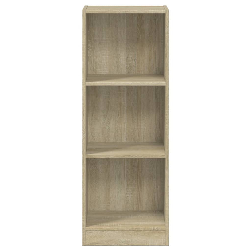 vidaXL Βιβλιοθήκη με 3 Ράφια Sonoma Δρυς 40x24x109 εκ. Επεξεργ. Ξύλο