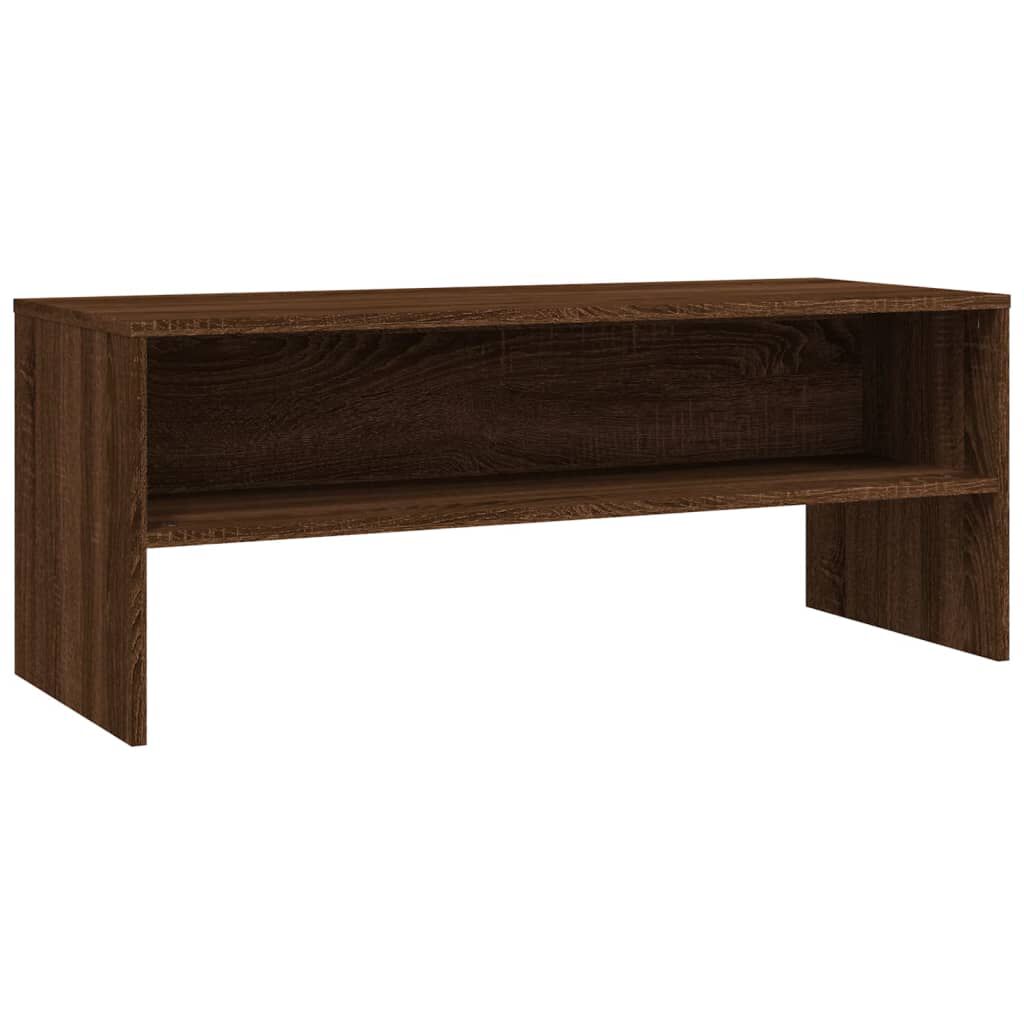 vidaXL Έπιπλο Τηλεόρασης Καφέ Δρυς 100x40x40 εκ. Επεξεργασμένο Ξύλο