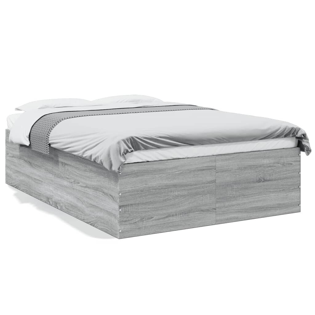 vidaXL Πλαίσιο Κρεβατιού Γκρι Sonoma 120x200 εκ. Επεξεργασμένο Ξύλο