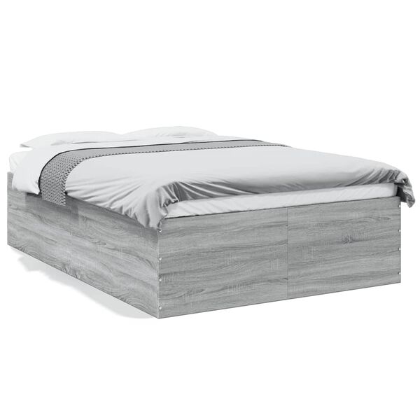 vidaXL Πλαίσιο Κρεβατιού Γκρι Sonoma 120x200 εκ. Επεξεργασμένο Ξύλο