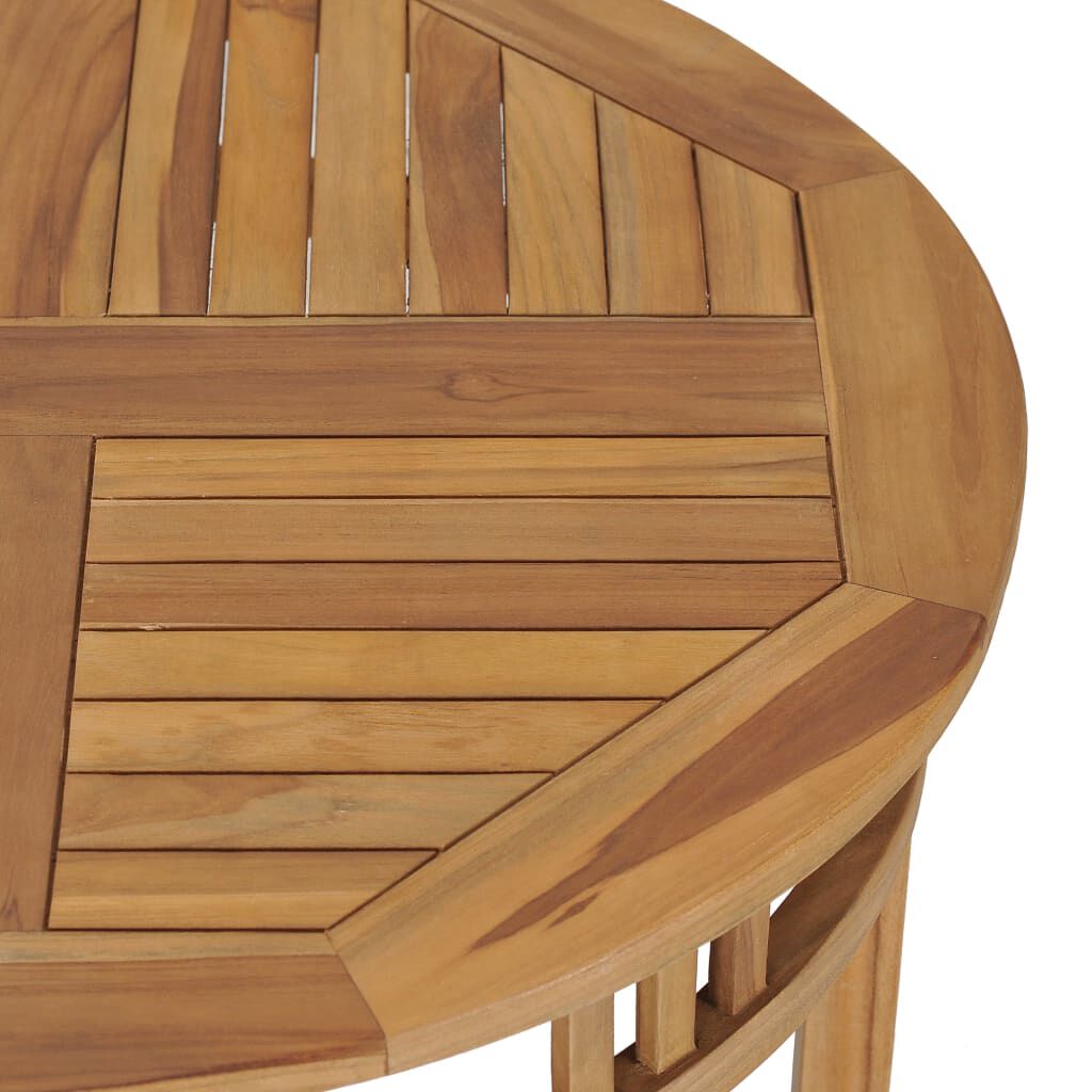 vidaXL Σετ Τραπεζαρίας Κήπου 3 Τεμ. από Μασίφ Ξύλο Teak με Μαξιλάρια