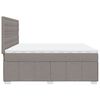 vidaXL &Kappa;&rho;&epsilon;&beta;ά&tau;&iota; Boxspring &mu;&epsilon; &Sigma;&tau;&rho;ώ&mu;&alpha; Taupe 200x200 &epsilon;&kappa;. &Upsilon;&phi;&alpha;&sigma;&mu;ά&tau;&iota;&nu;&omicron;
