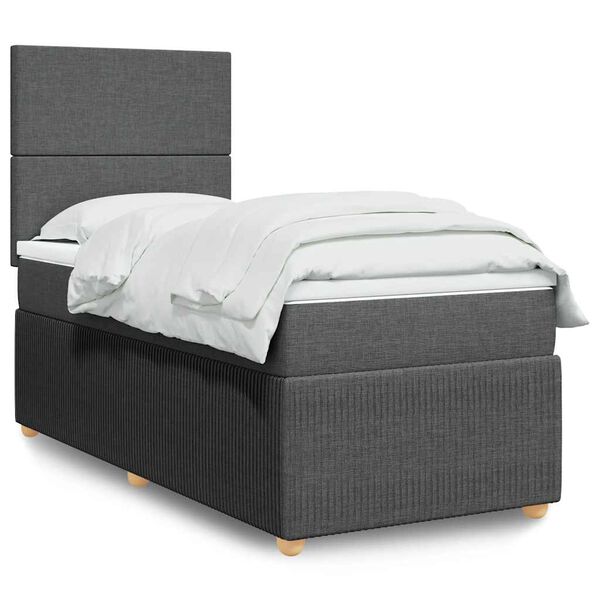 vidaXL &Kappa;&rho;&epsilon;&beta;ά&tau;&iota; Boxspring &mu;&epsilon; &Sigma;&tau;&rho;ώ&mu;&alpha; &Sigma;&kappa;&omicron;ύ&rho;&omicron; &Gamma;&kappa;&rho;&iota; 80x200 &epsilon;&kappa;. &Upsilon;&phi;&alpha;&sigma;&mu;ά&tau;&iota;&nu;&omicron;