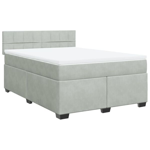 vidaXL &Kappa;&rho;&epsilon;&beta;ά&tau;&iota; Boxspring &mu;&epsilon; &Sigma;&tau;&rho;ώ&mu;&alpha; &Alpha;&nu;&omicron;&iota;&chi;&tau;ό &Gamma;&kappa;&rho;&iota; 140x190 &epsilon;&kappa;. &Beta;&epsilon;&lambda;&omicron;ύ&delta;&iota;&nu;&omicron;