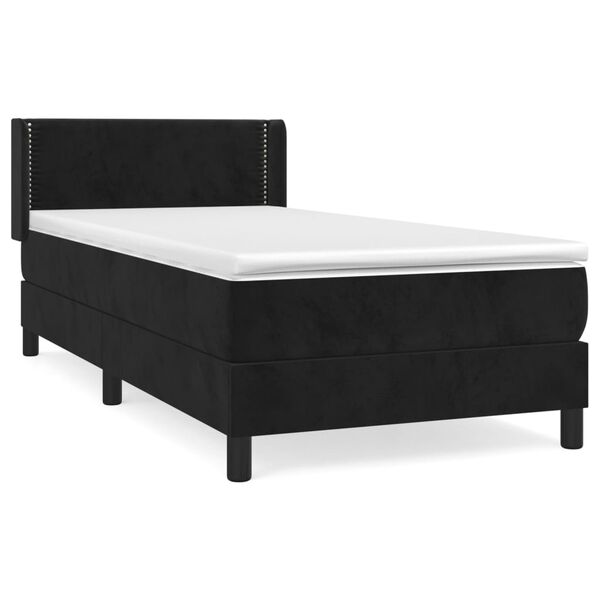 vidaXL &Kappa;&rho;&epsilon;&beta;ά&tau;&iota; Boxspring &mu;&epsilon; &Sigma;&tau;&rho;ώ&mu;&alpha; &Mu;&alpha;ύ&rho;&omicron; 80 x 200 &epsilon;&kappa;. &Beta;&epsilon;&lambda;&omicron;ύ&delta;&iota;&nu;&omicron;