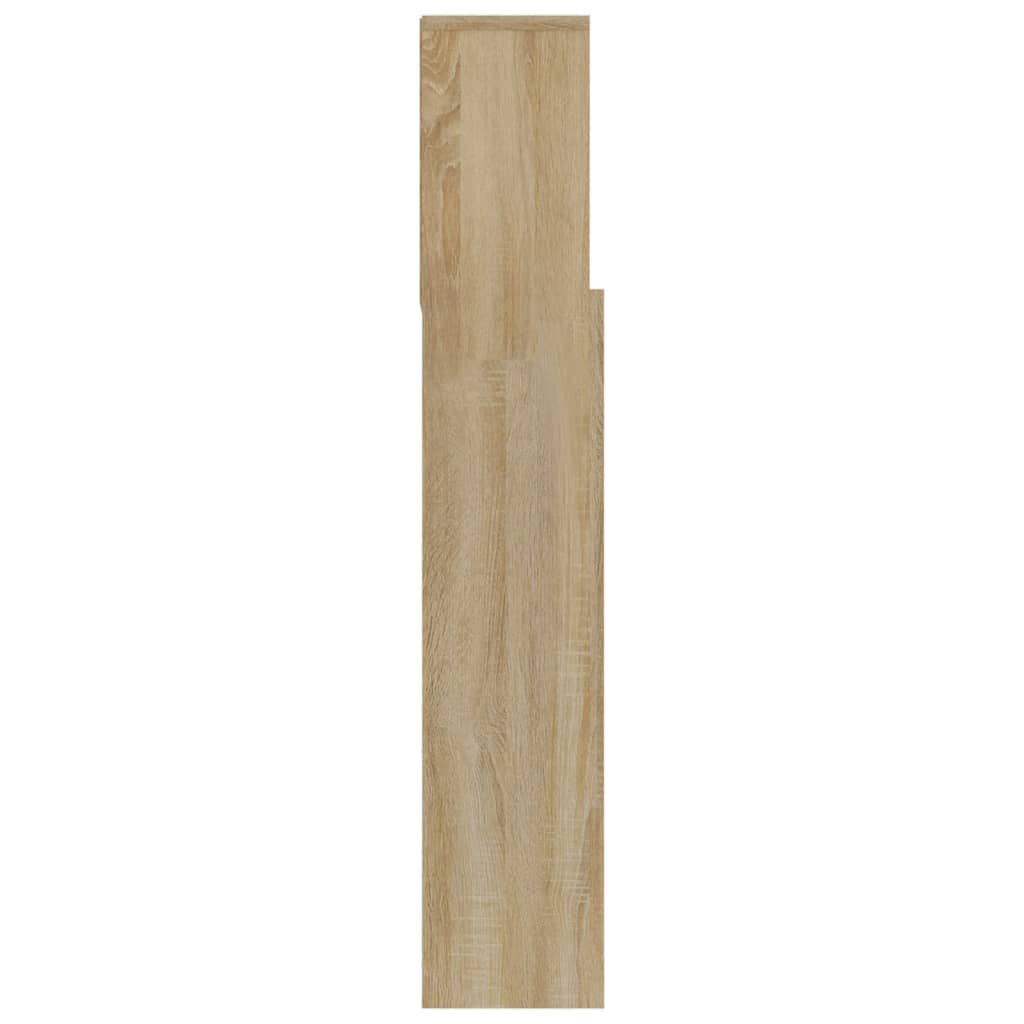 vidaXL Κεφαλάρι Με Αποθηκευτικό Χώρο Sonoma Δρυς 180 x 19 x 103,5 εκ.