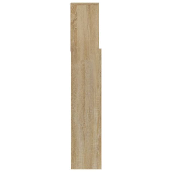 vidaXL Κεφαλάρι Με Αποθηκευτικό Χώρο Sonoma Δρυς 180 x 19 x 103,5 εκ.