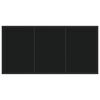 vidaXL Σέτ φαγητού για κήπο 5 pcs Μαύρο 140 x 70 x 73 cm