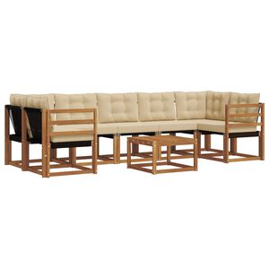 vidaXL &Sigma;&epsilon;&iota;&rho;ά &Kappa;&alpha;&nu;&alpha;&pi;έ &Epsilon;&xi;&omega;&tau;&epsilon;&rho;&iota;&kappa;&omicron;ύ &mu;&epsilon; &mu;&alpha;&xi;&iota;&lambda;ά&rho;&iota; 8 pcs &Phi;&upsilon;&sigma;&iota;&kappa;ό &kappa;&alpha;&iota; &Mu;&pi;&epsilon;&zeta;