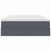 vidaXL Κρεβάτι με αποθηκευτικό χώρο και στρώμα με στρώμα Σκούρο Γκρι