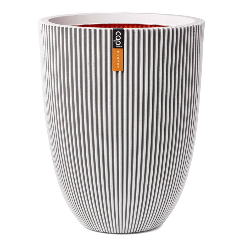 Capi Βάζο Elegant Groove Ιβουάρ 34 x 46 εκ.