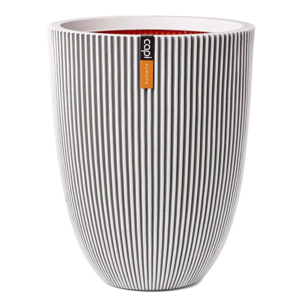 Capi Βάζο Elegant Groove Ιβουάρ 34 x 46 εκ.