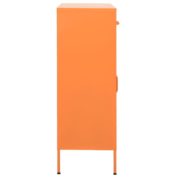 vidaXL Ντουλάπι Αποθήκευσης Πορτοκαλί 80 x 35 x 101,5 εκ. Ατσάλινο