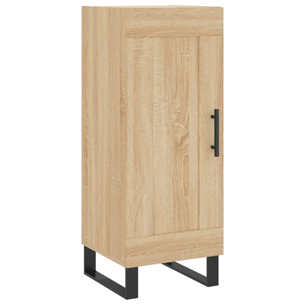 vidaXL Μπουφές Sonoma δρυς 34,5 x 34 x 180 εκ. από Επεξεργασμένο Ξύλο