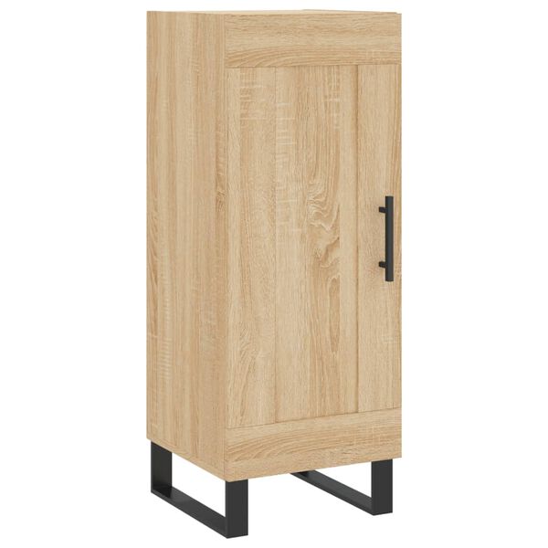 vidaXL Μπουφές Sonoma δρυς 34,5 x 34 x 180 εκ. από Επεξεργασμένο Ξύλο