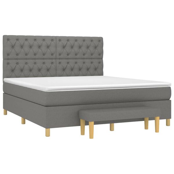 vidaXL &Kappa;&rho;&epsilon;&beta;ά&tau;&iota; Boxspring &mu;&epsilon; &Sigma;&tau;&rho;ώ&mu;&alpha; &Sigma;&kappa;&omicron;ύ&rho;&omicron; &Gamma;&kappa;&rho;&iota; 160x200 &epsilon;&kappa; &Upsilon;&phi;&alpha;&sigma;&mu;ά&tau;&iota;&nu;&omicron;
