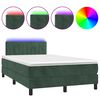 vidaXL &Kappa;&rho;&epsilon;&beta;ά&tau;&iota; Boxspring &mu;&epsilon; &Sigma;&tau;&rho;ώ&mu;&alpha; & LED &Sigma;&kappa;. &Pi;&rho;ά&sigma;&iota;&nu;&omicron; 120x190&epsilon;&kappa; &Beta;&epsilon;&lambda;&omicron;ύ&delta;&omicron;