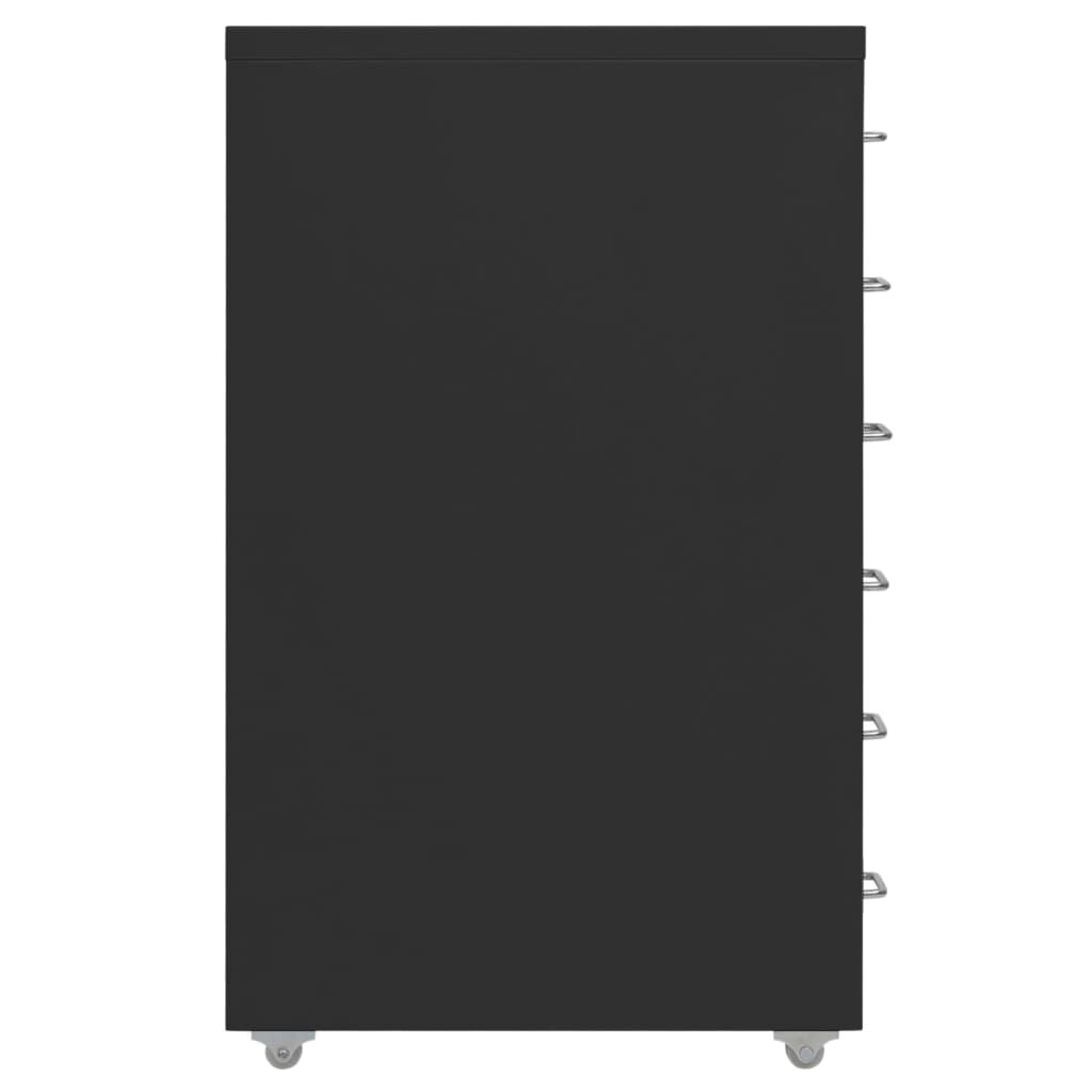 vidaXL Αρχειοθήκη Φορητή Λευκή 28 x 41 x 69 εκ. Μεταλλική