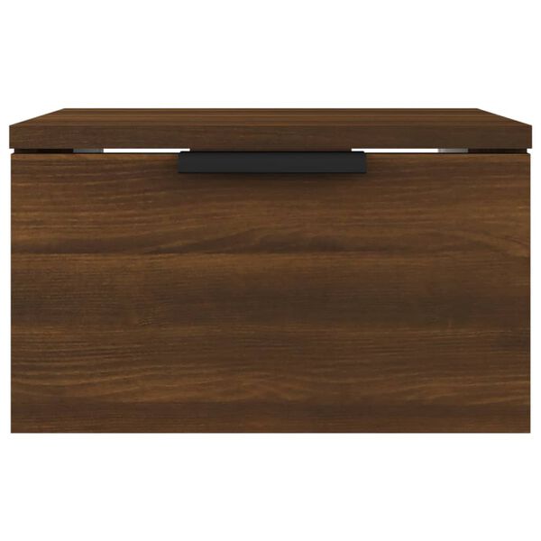 vidaXL Κομοδίνα Επιτοίχιο Καφέ Δρυς 34 x 30 x 20 εκ.