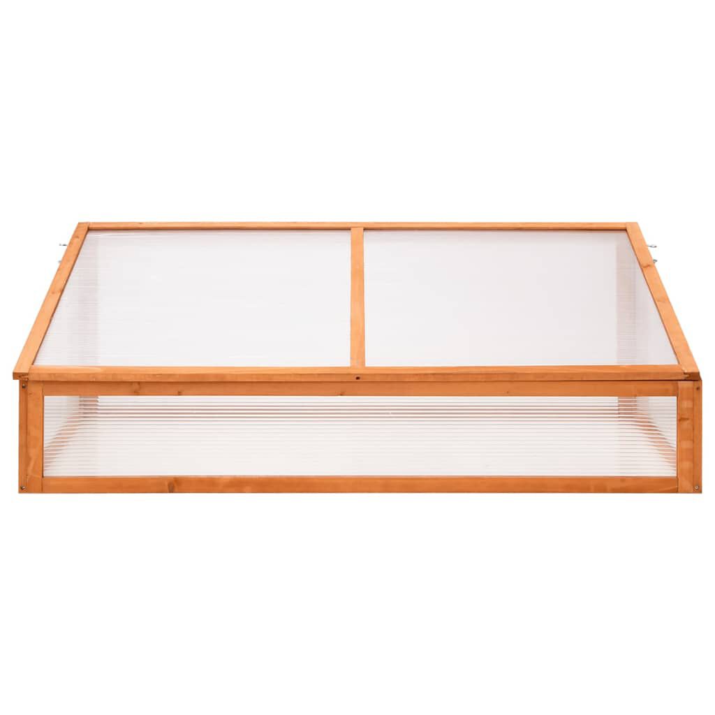vidaXL Θερμοκήπιο Πορτοκαλί 110 x 58,5 x 39 εκ. από Ξύλο Ελάτης