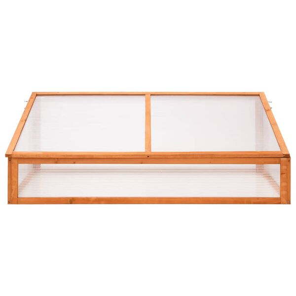 vidaXL Θερμοκήπιο Πορτοκαλί 110 x 58,5 x 39 εκ. από Ξύλο Ελάτης