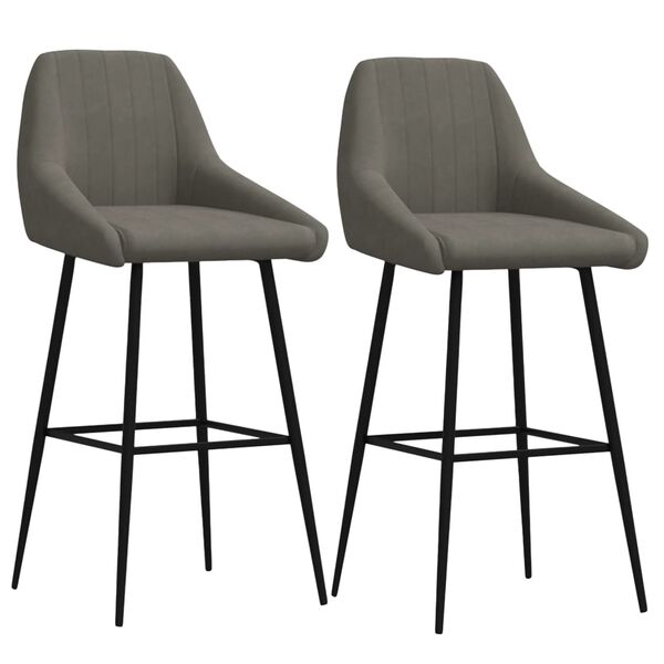 vidaXL &Sigma;&kappa;&alpha;&mu;&pi;ό &Mu;&pi;&alpha;&rho; 2 &tau;&epsilon;&mu;. &Sigma;&kappa;&omicron;ύ&rho;&omicron; &Gamma;&kappa;&rho;&iota; &Beta;&epsilon;&lambda;&omicron;ύ&delta;&iota;&nu;&alpha;