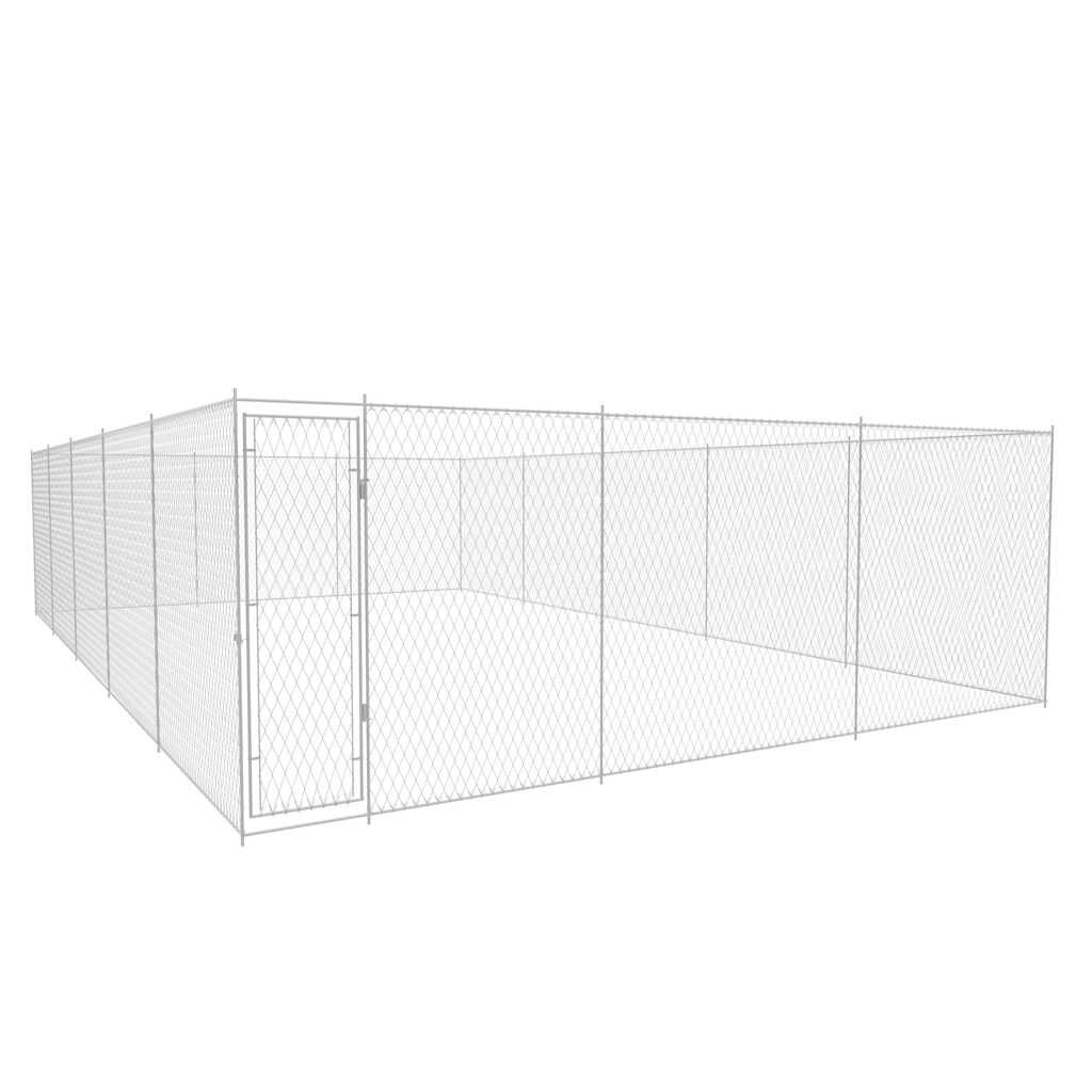 vidaXL Κλουβί Σκύλου Εξωτερικού Χώρου 950x570x185 εκ. Γαλβαν. Ατσάλι