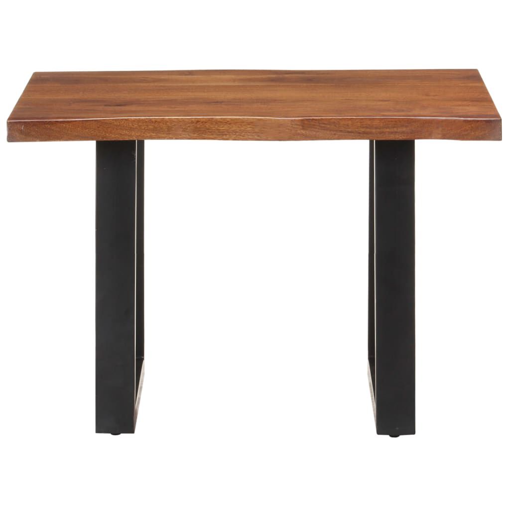 vidaXL Τραπεζάκι Σαλονιού Live Edge 60x60x40 εκ. Μασίφ Ξύλο Ακακίας
