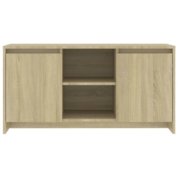 vidaXL Έπιπλο Τηλεόρασης Sonoma Δρυς 102x37,5x52,5 εκ. Επεξεργ. Ξύλο