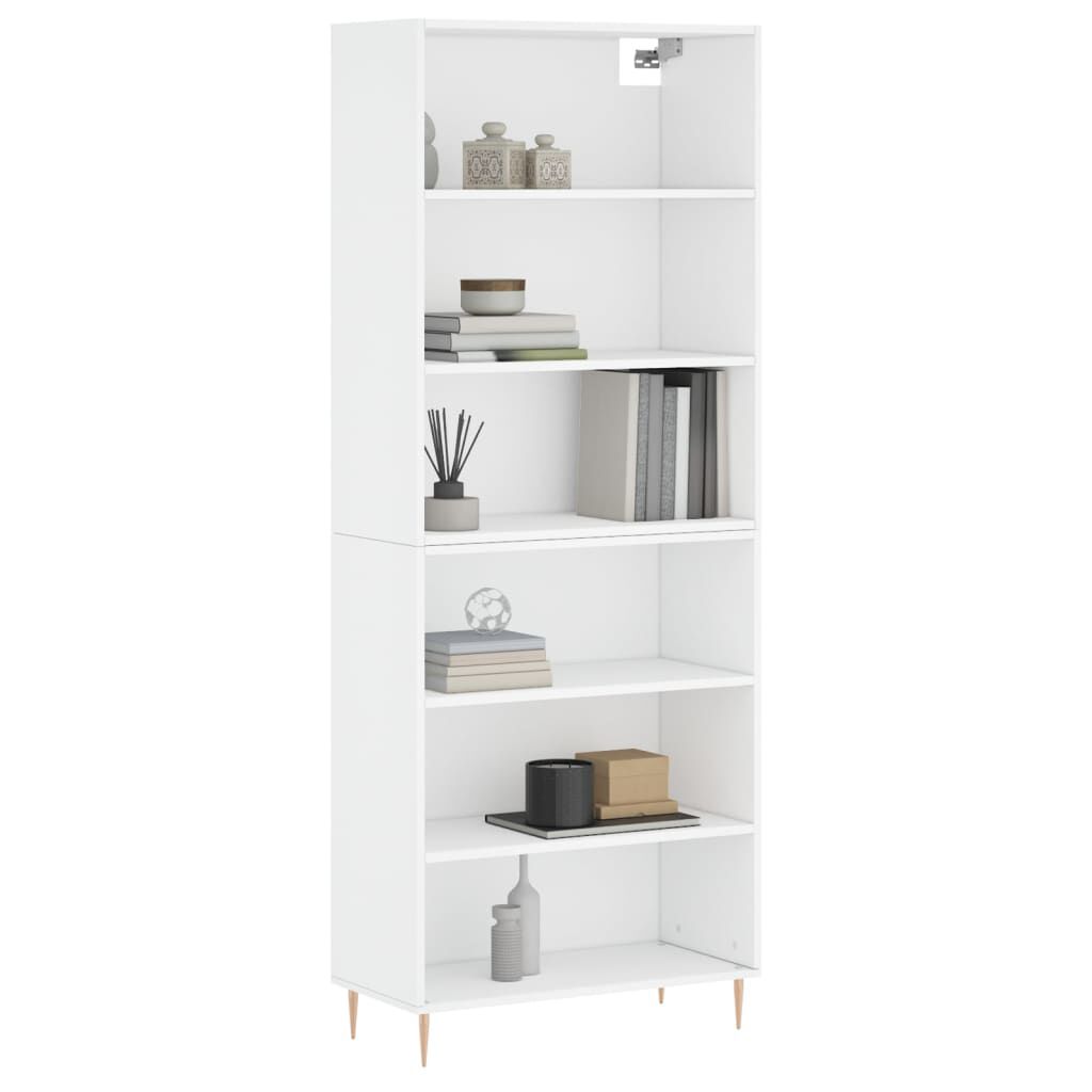 vidaXL Ντουλάπι Λευκό 69,5x32,5x180 εκ. Επεξεργασμένο Ξύλο