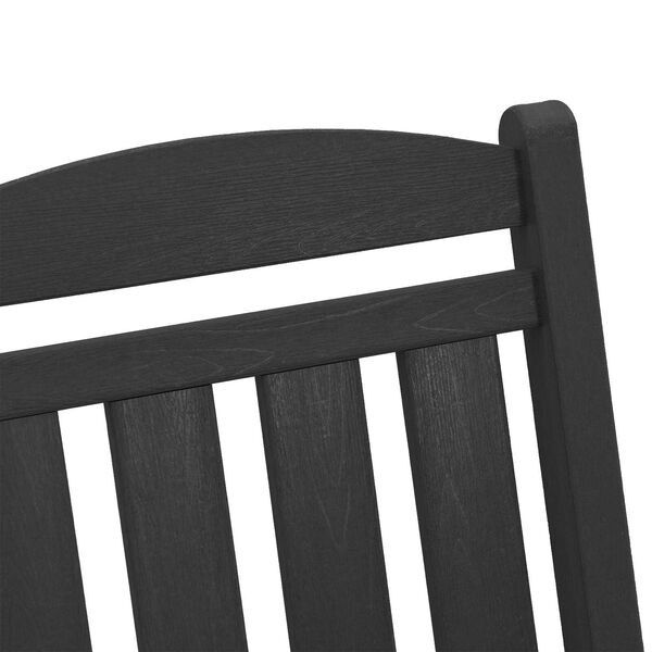 vidaXL Κουνιστή Καρέκλα Κήπου 3 pcs Μαύρο 38 x 38 x 46cm Πλαστικό