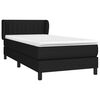 vidaXL &Kappa;&rho;&epsilon;&beta;ά&tau;&iota; Boxspring &mu;&epsilon; &Sigma;&tau;&rho;ώ&mu;&alpha; &Mu;&alpha;ύ&rho;&omicron; 90x200 &epsilon;&kappa;. &Upsilon;&phi;&alpha;&sigma;&mu;ά&tau;&iota;&nu;&omicron;