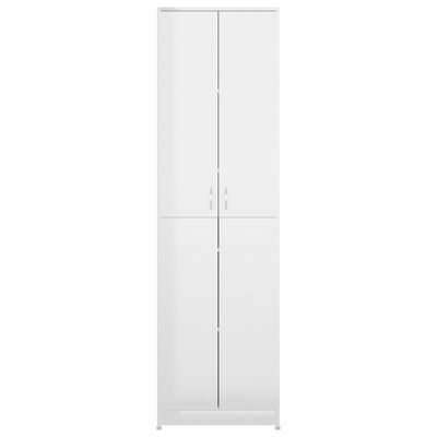 vidaXL Ντουλάπα Διαδρόμου Γυαλιστερό Λευκό 55x25x189 εκ. Μοριοσανίδα