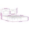 vidaXL Πλαίσιο Κρεβατιού Χωρ. Στρώμα Sonoma Δρυς 140x200εκ. Επ. Ξύλο