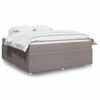 vidaXL &Kappa;&rho;&epsilon;&beta;ά&tau;&iota; Boxspring &mu;&epsilon; &Sigma;&tau;&rho;ώ&mu;&alpha; Taupe 180x200 &epsilon;&kappa;. &Upsilon;&phi;&alpha;&sigma;&mu;ά&tau;&iota;&nu;&omicron;