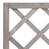 vidaXL Γλάστρα Κήπου με Καφασωτό Γκρι 70x30x135 εκ. Μασίφ Ξύλο Ελάτης