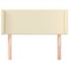 vidaXL Κεφαλάρι με Πτερύγια Κρεμ 103x16x78/88 εκ. Συνθετικό Δέρμα