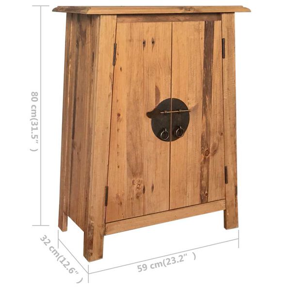 vidaXL Έπιπλο Μπάνιου 59 x 32 x 80 εκ. Μασίφ Ανακυκλωμένο Ξύλο Πεύκου