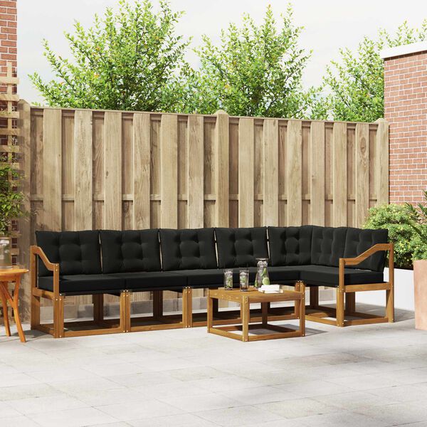 vidaXL &Sigma;&epsilon;&iota;&rho;ά &Kappa;&alpha;&nu;&alpha;&pi;έ &Epsilon;&xi;&omega;&tau;&epsilon;&rho;&iota;&kappa;&omicron;ύ &mu;&epsilon; &mu;&alpha;&xi;&iota;&lambda;ά&rho;&iota; 7 pcs &Phi;&upsilon;&sigma;&iota;&kappa;ό &kappa;&alpha;&iota; &Mu;&alpha;ύ&rho;&omicron;