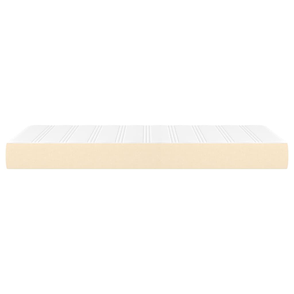 vidaXL Στρώμα με Pocket Springs Κρεμ 100x200x20 εκ. Υφασμάτινο