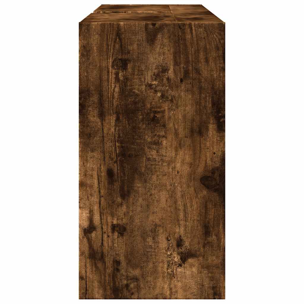 vidaXL Ντουλάπι Νιπτήρα Καπνιστή Δρυς 90x29x55 εκ. Επεξεργασμένο Ξύλο