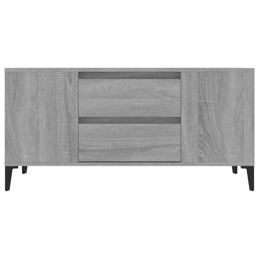 vidaXL Έπιπλο Τηλεόρασης Γκρι Sonoma 102x44,5x50 εκ. από Επεξεργ. Ξύλο