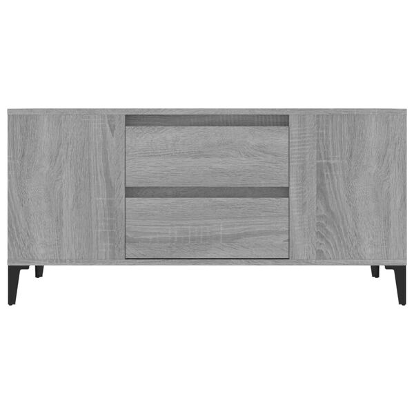 vidaXL Έπιπλο Τηλεόρασης Γκρι Sonoma 102x44,5x50 εκ. από Επεξεργ. Ξύλο